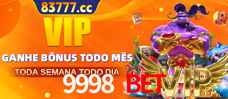 Banner promocional do 9998 BET oferecendo 100% de recompensas adicionais contínuas para quem fizer o login diário (Daily sign-in), com um mascote de coelho.